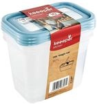 keeeper Tiefk&uuml;hldosenset 3-teilig, Wiederbeschreibbarer Deckel, 3 x 1 l, 15,5...