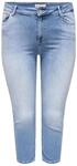 ONLY Carmakoma Damen Carwilly Reg Waist DNM Capri Noos Jeans, Light Medium Blue