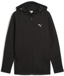 PUMA Herren EVOSTRIPE Full-Zip Hoodie DK Sweatjacken, PUMA Black, XL