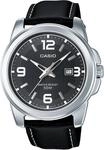 Casio Herren Analog Quarz mit Edelstahl Armbanduhr