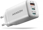 AXAGON ACU-DPQ65W 1x USB-A / 2X USB-C, PD 3.0 / QC4 / PPS, 65W, wei&szlig;