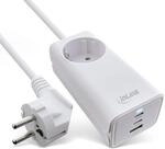InLine Steckdosenleiste mit 2X USB-C & 1x USB-A Ladeger&auml;t,...
