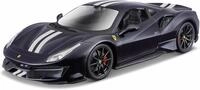 Bburago "Race&Play Ferrari 488 Pista, blau - Supercar Modellauto 1:24 Die-Cast