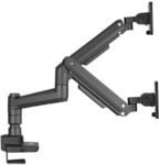 Equip 650182 17"-35" Hochleistungs-Tischhalterung f&uuml;r Zwei Monitore, schwarz