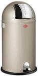 WESCO Kickboy Tretabfalleimer in der Farbe neusilber, pulverbeschichtetes Stahlblech,