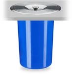 Relaxdays M&uuml;lleimer f&uuml;r Arbeitsplatte, 8 l, f&uuml;r Biom&uuml;ll, Deckel aus Edelstahl,