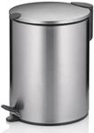 kela Kosmetikeimer 5l silber matt , Silent-Close-Deckel, Edelstahl...