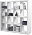 Stella Trading STYLE Modernes W&uuml;rfelregal Wei&szlig;, ideal f&uuml;r Faltboxen -...