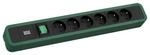 BACHMANN Primo 2 6xUTE 1xSchalter 2,0m CEE7/7 RAL6028