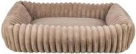 TRIXIE Hundebett Lonni 65x50 cm in braun &ndash; eckiges Kuschelbett mit weichem Plüsch