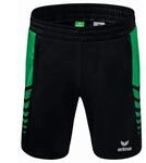 Erima Unisex Kinder Six Wings Kurze Short (1152213), schwarz/smaragd, 140