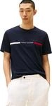 Tommy Hilfiger Herren T-Shirt Kurzarm Rundhalsausschnitt, Blau (Desert Sky), XL
