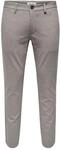 Only & Sons Herren Chino Hose ONSMARK Slim Ditsy - Slim Fit - Grau, Gr&ouml;&szlig;e:29W...