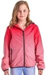 killtec M&auml;dchen Funktionsjacke/Regenjacke mit Kapuze Lyse GRLS JCKT A, neon-coral,