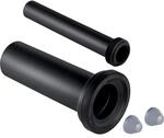 Geberit PE Anschlussgarnitur fuer WWC d 110 mit 2 chromfarbigen Deckkappen L:...