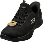 Skechers Damen Summits Unknown Trail Turnschuhe, Black Mesh/Trim, 42 EU