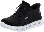 Rieker Damen Schn&uuml;rhalbschuh in schwarz | Ready2GO Sneaker mit ultraleichter