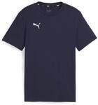 Puma Unisex Teamgoal Casuals Tee Jr T-Shirt, Puma Navy-Puma White, 164 EU