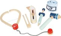 small Foot Arzt Spielset, medizinisches Zubeh&ouml;r aus Holz, hochwertiges