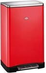 WESCO Big Double Boy Abfallsammler in der Farbe rot, pulverbeschichtetes Stahlblech,