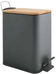 Spirella &ndash; 5-Liter-Treteimer, Modell Erik, rechteckig, mit sanftem und