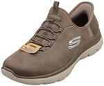 Skechers Damen Summits Unknown Trail Slip-InTurnschuhe, Brown Mesh/Lavender Trim, 41