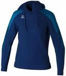 Erima Damen EVO STAR Trainingsjacke mit Kapuze (1032442), new navy/mykonos...