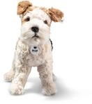 Steiff Foxy Foxterrier 32cm bunt, S&uuml;&szlig;es Stofftier mit Kunststoffaugen, aus