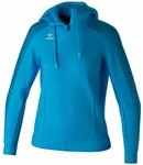 Erima Damen EVO STAR Trainingsjacke mit Kapuze (1032437), curacao/mykonos, 34