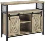 VASAGLE Sideboard, K&uuml;chenschrank, mit 2 Schiebet&uuml;ren, 33 x 100 x 80 cm 