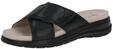 CAPRICE Damen Pantoletten aus Leder mit Klettverschluss, Schwarz (Black Nappa), 36 EU