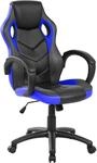 Dmora - Stuhl mit R&auml;dern Caloundra, Gaming-Sessel f&uuml;r Erwachsene,