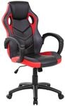 Dmora - Stuhl mit R&auml;dern Caloundra, Gaming-Sessel f&uuml;r Erwachsene,