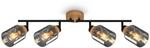 BRILONER &ndash; Deckenlampe, Deckenleuchte, Lampe, Rauchglas, Schwenkbar,