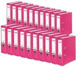 FALKEN 20x PP-Color Kunststoff-Ordner 8 cm breit DIN A4 pink