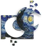 Trefl - Holzpuzzle 200 Teile, Sternenklare Nacht, Vincent Van Gogh | F&uuml;r...