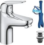 GROHE Swift, Waschtischarmatur, wassersparend (Wasserhahn f&uuml;r das Bad,...