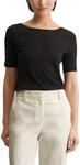 Marc O'Polo Slub-Jersey-T-Shirt Regular | mit U-Boot-Ausschnitt schwarz, XXL