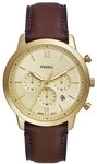 Fossil Neutra Uhr f&uuml;r Herren, Quarz-Chronographenwerk mit Lederarmband