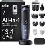 Braun Multigroom All-in-One Series 7, 13-in-1 Trimmer-Set 7, AIO7565, Blau