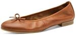 Tamaris Damen Ballerinas Leder | 1-22116-41 &ndash; Pull-on, TOUCH-IT Fu&szlig;bett,...