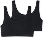 Schiesser Uncover Damen Bustier Soft Cotton, 2er Pack