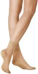 KUNERT Damen S&ouml;ckchen Cotton Sole 20 Baumwollsohle 20 DEN crystal 1005 35-38