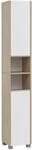 Schildmeyer Hochschrank Juba 151658, Eiche hell Dekor/wei&szlig; matt, 30,3 x 33 x...