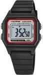Calypso Digitale Herrenuhr Kautschuk Schwarz - 10 ATM, Datum, Stoppuhr, Dualzeit,