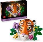 LEGO Fauna Collection - Tiger - Baubares 3D Tiergem&auml;lde mit dekorativen Blumen...