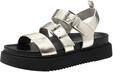Tamaris Sandalette Damen Vegan Bequem metallic,EU 38