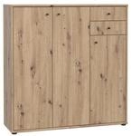 FORTE TEMPRA 2 Kommode mit 3 T&uuml;ren und 2 Schubladen, Holzwerkstoff, Artisan...