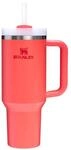 Stanley Quencher Thermosflasche mit Strohhalm, warme Koralle, 0,89 l