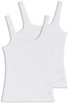 HUGO Damen Twin Vest Top, White100, XXL EU